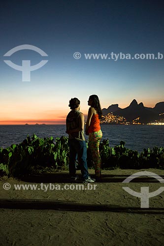  Subject: View of sunset from Arpoador Stone / Place: Ipanema neighborhood - Rio de Janeiro city - Rio de Janeiro state (RJ) - Brazil / Date: 02/2014 