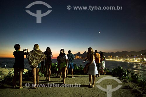  Subject: View of sunset from Arpoador Stone / Place: Ipanema neighborhood - Rio de Janeiro city - Rio de Janeiro state (RJ) - Brazil / Date: 02/2014 