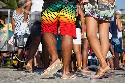  Subject: People on the Arpoador Beach waterfront / Place: Ipanema neighborhood - Rio de Janeiro city - Rio de Janeiro state (RJ) - Brazil / Date: 02/2014 