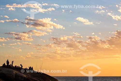  Subject: People - Arpoador Stone / Place: Ipanema neighborhood - Rio de Janeiro city - Rio de Janeiro state (RJ) - Brazil / Date: 02/2014 