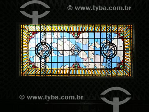  Subject: Stained glass in Palace of the Vice-Governor of the State of Rio Grande do Sul, Old Santo Meneghetti Palace / Place: Porto Alegre city - Rio Grande do Sul state (RS) - Brazil / Date: 12/2013 