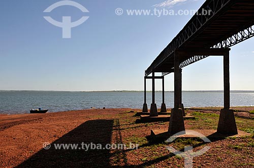  Subject: Lago Azul (Blue Lake) - Formed by the Dam of Sao Simao - Paranaiba River / Place: Sao Simao city - Goias state (GO) - Brazil / Date: 02/2014 
