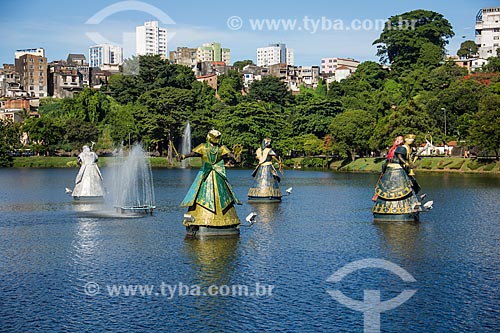 Subject: Sculpture representing Orishas - Tororo Dike / Place: Salvador city - Bahia state (BA) - Brazil / Date: 12/2011 