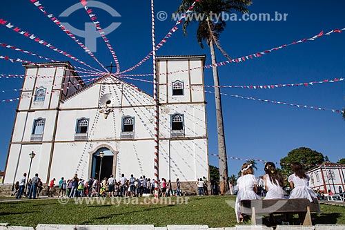  Subject: Nossa Senhora do Rosario dos Pretos Church (1761) - is considered one of the greatest buildings of rammed earth in the Midwest Region / Place: Pirenopolis city - Goias state (GO) - Brazil / Date: 05/2013 
