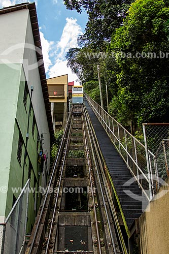  Subject: Cliff railway of Santa Marta Slum / Place: Botafogo neighborhood - Rio de Janeiro city - Rio de Janeiro state (RJ) - Brazil / Date: 08/2012 