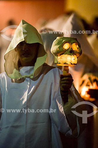  Subject: Almas penadas procession (Lost souls procession) / Place: Mariana city - Minas Gerais state (MG) - Brazil / Date: 03/2013 