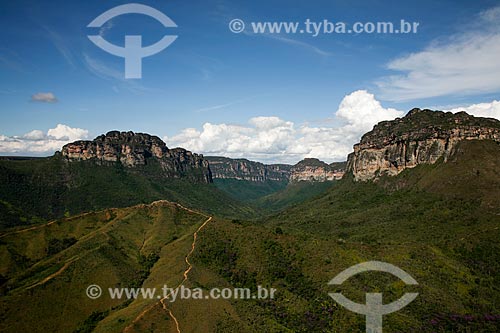  Subject: View of Diamantina Plateau from Pati Valley / Place: Andarai city - Bahia state (BA) - Brazil / Date: 04/2013 