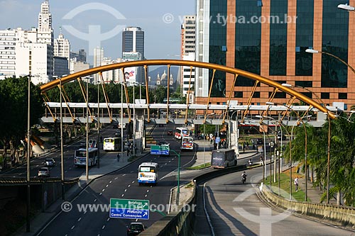  Footbridge of Cidade Nova Station of Rio Subway  - Rio de Janeiro city - Rio de Janeiro state (RJ) - Brazil