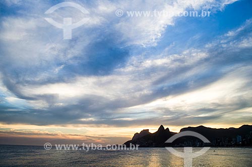  Subject: View of sunset from Arpoador Stone / Place: Ipanema neighborhood - Rio de Janeiro city - Rio de Janeiro state (RJ) - Brazil / Date: 03/2014 