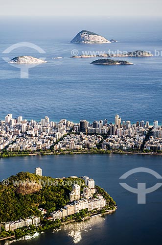  Subject: Rodrigo de Freitas Lagoon with the neighborhoods of Lagoon and Ipanema in the background / Place: Lagoa neighborhood - Rio de Janeiro city - Rio de Janeiro state (RJ) - Brazil / Date: 03/2014 