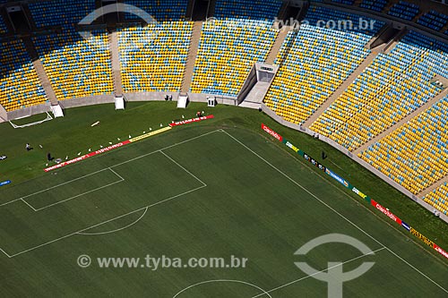  Subject: Aerial photo of Journalist Mario Filho Stadium (1950) - also known as Maracana / Place: Maracana neighborhood - Rio de Janeiro city - Rio de Janeiro state (RJ) - Brazil / Date: 02/2014 
