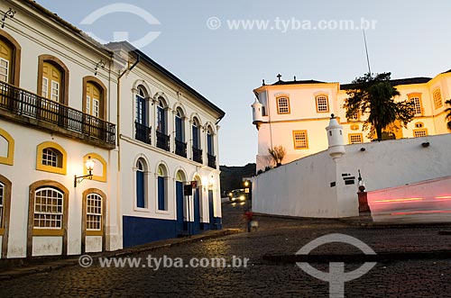  Subject: Bradesco Agency left in the background and Museum of Science and Technical School of Mines right / Place: Ouro Preto city - Minas Gerais state (MG) - Brazil / Date: 06/2012 