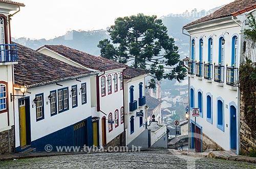  Subject: View of Claudio Manoel Street / Place: Ouro Preto city - Minas Gerais state (MG) - Brazil / Date: 06/2012 