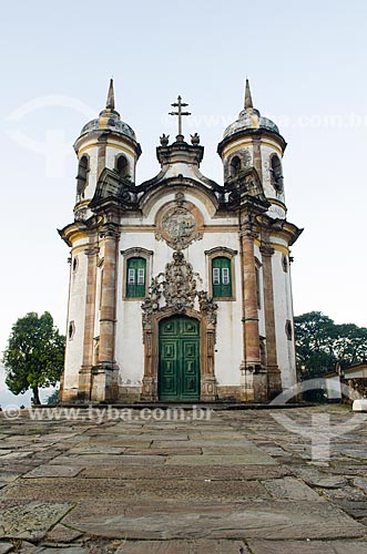  Subject: Facade of Sao Francisco de Assis Church / Place: Ouro Preto city - Minas Gerais state (MG) - Brazil / Date: 06/2012 