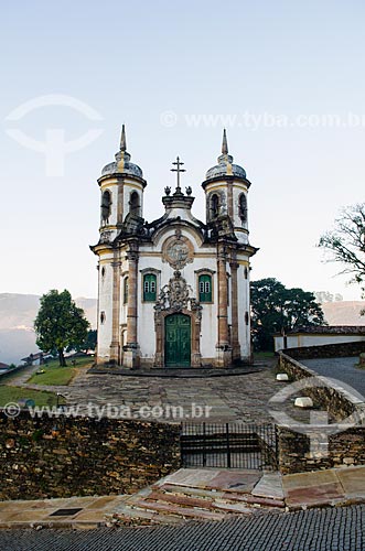  Subject: Facade of Sao Francisco de Assis Church / Place: Ouro Preto city - Minas Gerais state (MG) - Brazil / Date: 06/2012 