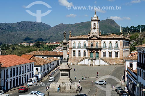  Subject: Monument of Tiradentes and Conspiracy Museum - Old House Chamber and chain of Vila Rica city / Place: Ouro Preto city - Minas Gerais state (MG) - Brazil / Date: 06/2012 