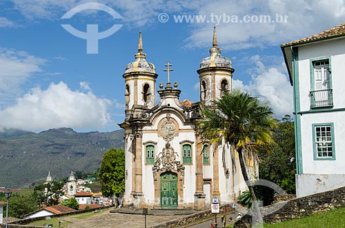  Subject: Facade of Sao Francisco de Assis Church / Place: Ouro Preto city - Minas Gerais state (MG) - Brazil / Date: 06/2012 