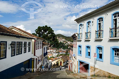  Subject: View of Claudio Manoel Street / Place: Ouro Preto city - Minas Gerais state (MG) - Brazil / Date: 06/2012 