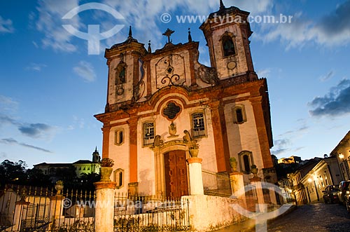  Subject: View of Santa Efigenia Church / Place: Ouro Preto city - Minas Gerais state (MG) - Brazil / Date: 06/2012 