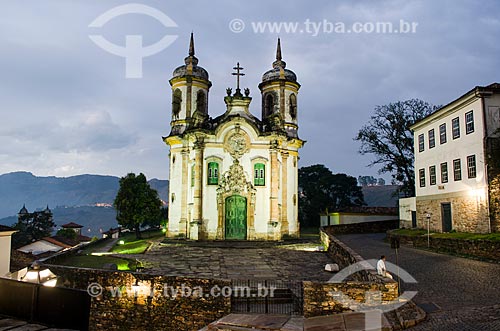  Subject: Facade of Sao Francisco de Assis Church / Place: Ouro Preto city - Minas Gerais state (MG) - Brazil / Date: 06/2012 