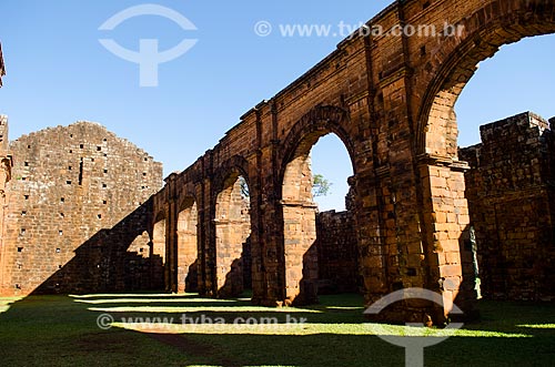  Subject: Inside of Ruins of Sao Miguel das Missoes Church - Archaeological Site of Sao Miguel Arcanjo / Place: Sao Miguel das Missoes city - Rio Grande do Sul state (RS) - Brazil / Date: 06/2012 