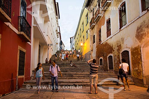  Subject: Staircase of Humberto de Campos Street / Place: Sao Luis city - Maranhao state (MA) - Brazil / Date: 07/2012 