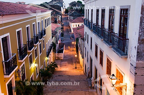  Subject: Night view of Giz Street / Place: Sao Luis city - Maranhao state (MA) - Brazil / Date: 07/2012 