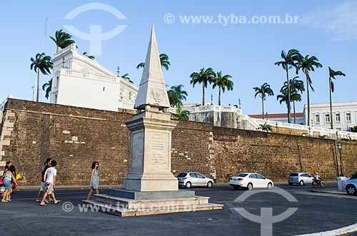  Subject: Sagracao Pier with Stone of Remembrance / Place: Sao Luis city - Maranhao state (MA) - Brazil / Date: 07/2012 