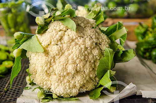  Subject: Cauliflower sold in the Porto Market / Place: Mato Grosso state (MT) - Brazil / Date: 07/2013 
