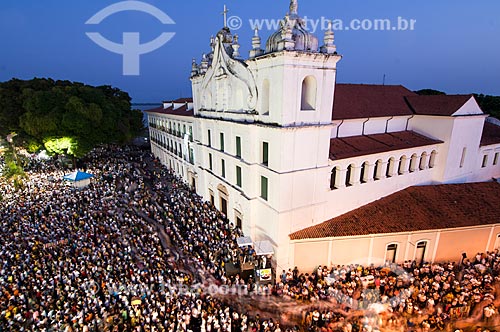  Subject: Cirio de Nazare Procession in front Cathedral Church Nossa Senhora da Graca / Place: Belem city - Para state (PA) - Brazil / Date: 10/2010 