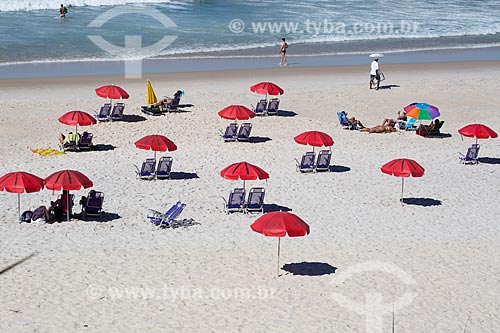  Subject: Bathers taking sunbathing in Grumari Beach / Place: Grumari neighborhood - Rio de Janeiro city - Rio de Janeiro state (RJ) - Brazil / Date: 03/2014 
