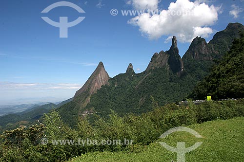  Subject: View of Escalavrado, Dedo de Nossa Senhora, Dedo de Deus, Cabeca de Peixe and Santo Antonio peaks / Place: Teresopolis city - Rio de Janeiro state (RJ) - Brazil / Date: 03/2012 