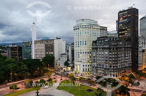  Subject: Aerial view of Mahatma Gandhi Square and left the Passeio publico / Place: City center - Rio de Janeiro city - Rio de Janeiro state (RJ) - Brazil / Date: 01/2012 