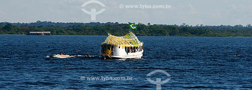  Subject: Fluvial procession to celebrate Sao Pedro day (Saint Peter) - Negro River / Place: Amazonas state (AM) - Brazil / Date: 06/2010 