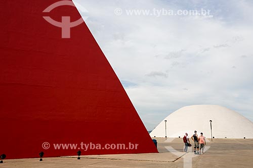 Subject: Monument to Human Rights and Palacio da Musica Belkiss Spenzieri (Belkiss Spenzieri Palace of Music) - 2006 - parts of the Oscar Niemeyer Cultural Center / Place: Goiania city - Goias state (GO) - Brazil / Date: 05/2014 