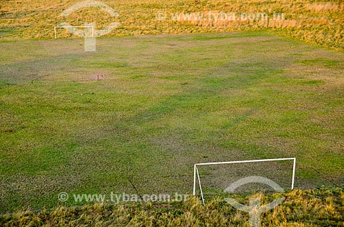  Subject: Aerial view of soccer field in Maasai Mara National Reserve / Place: Rift Valley - Kenya - Africa / Date: 09/2012 