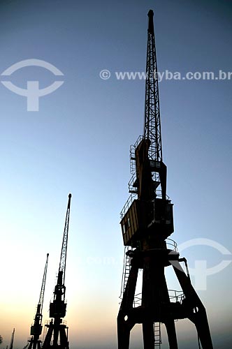  Subject: Cranes of the Rio de Janeiro Port / Place: Rio de Janeiro city - Rio de Janeiro state (RJ) - Brazil / Date: 09/2011 