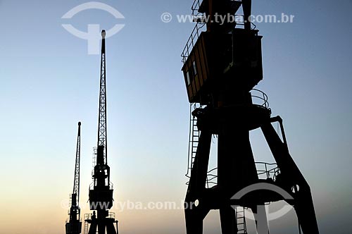  Subject: Cranes of the Rio de Janeiro Port / Place: Rio de Janeiro city - Rio de Janeiro state (RJ) - Brazil / Date: 09/2011 