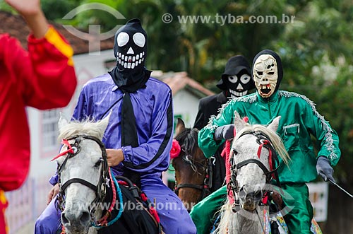  Subject: Masked riders parading in the street / Place: Pirenopolis city - Goias state (GO) - Brazil / Date: 05/2012 