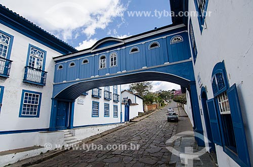  Subject: A covered footbridge (called as the Passadico) of Glory House -  Located on Gloria Street / Place: Diamantina city - Minas Gerais state (MG) - Brazil / Date: 06/2012 