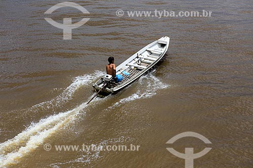  Subject: Motorboat - Macujubim River / Place: Breves city - Para state (PA) - Brazil / Date: 03/2014 