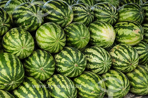  Subject: Watermelons on sale of Adolpho Lisboa Municipal Market / Place: Manaus city - Amazonas state (AM) - Brazil / Date: 04/2014 