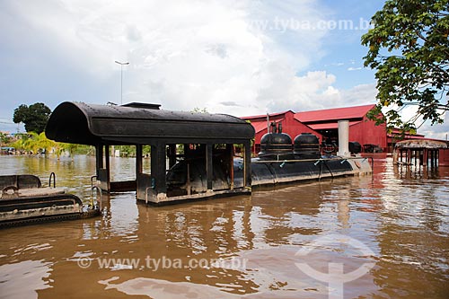  Subject: Flooding near to Museum of Madeira-Mamore Railway due to Madeira River / Place: Porto Velho city - Rondonia state (RO) - Brazil / Date: 04/2014 