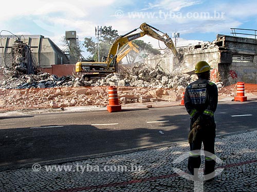  Subject: Demolition of a section of the Perimetral High - Near to Praça XV / Place: City center neighborhood - Rio de Janeiro city - Rio de Janeiro state (RJ) - Brazil / Date: 04/2014 