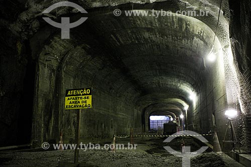  Subject: Construction site of Port Binary - construction of the Saude Tunnel / Place: Saude neighborhood - Rio de Janeiro city - Rio de Janeiro state (RJ) - Brazil / Date: 07/2012 