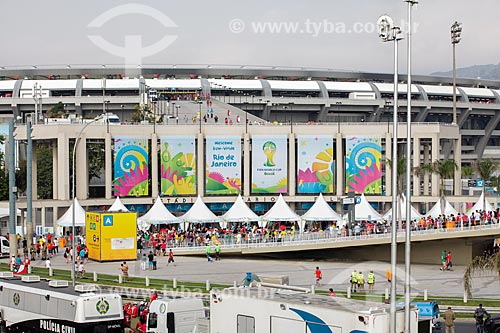  Subject: Queue to entrance - Journalist Mario Filho Stadium (1950) - also known as Maracana - to the match between Spain x Chile / Place: Maracana neighborhood - Rio de Janeiro city - Rio de Janeiro state (RJ) - Brazil / Date: 06/2014 