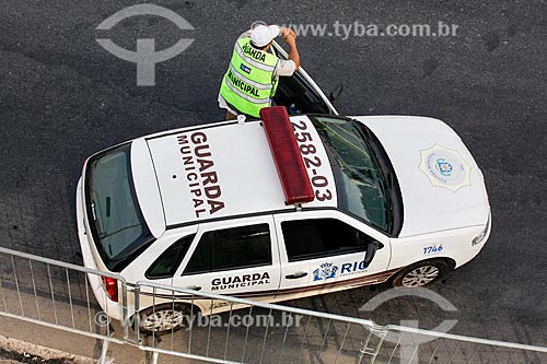  Subject: Municipal Guard police car doign interdiction the Radial Oeste Avenue - also known as Presidente Castelo Branco Avenue / Place: Maracana neighborhood - Rio de Janeiro city - Rio de Janeiro state (RJ) - Brazil / Date: 06/2014 
