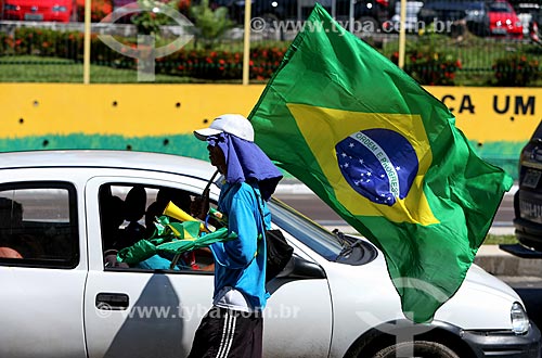  Subject: Street trader during the World Cup / Place: Manaus city - Amazonas state (AM) - Brazil / Date: 06/2014 