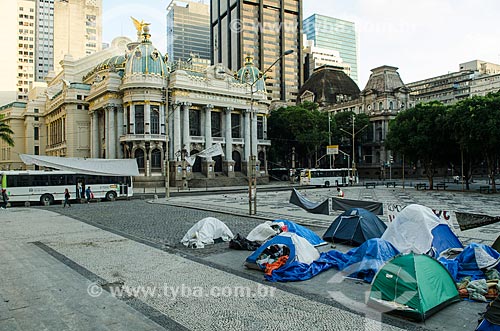  Subject: Camp in front of the City Council of Rio de Janeiro - Movement Occupies Chamber Rio / Place: City center neighborhood - Rio de Janeiro city - Rio de Janeiro state (RJ) - Brazil / Date: 10/2013 