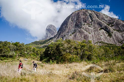  Subject: View of Tres Picos de Salinas (Three Peaks of Salinas) - Tres Picos State Park / Place: Teresopolis city - Rio de Janeiro state (RJ) - Brazil / Date: 05/2014 